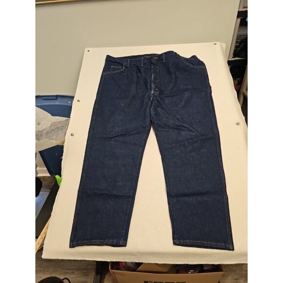 Rustler Jeans Mens 50X29 Blue Denim 100% Cotton Regular Fit Straight Leg NWT - Picture 4 of 4